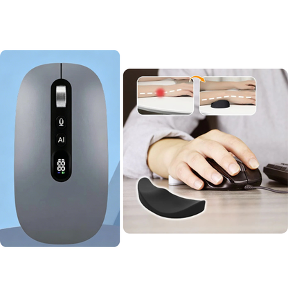 AI Smart Voice Wireless Mouse Real-Time Translation, Silent Click  Boosts Productivity For Work & Study! ⚡🖱️💬