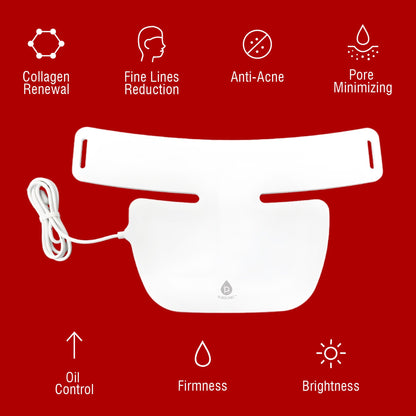 Pursonic LED Light Therapy Neckplate – Rejuvenate Your Neck & Décolleté