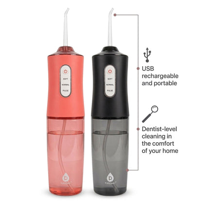 Him’s and Her’s – Pursonic USB Rechargeable Water Flossers (Black & Pink)