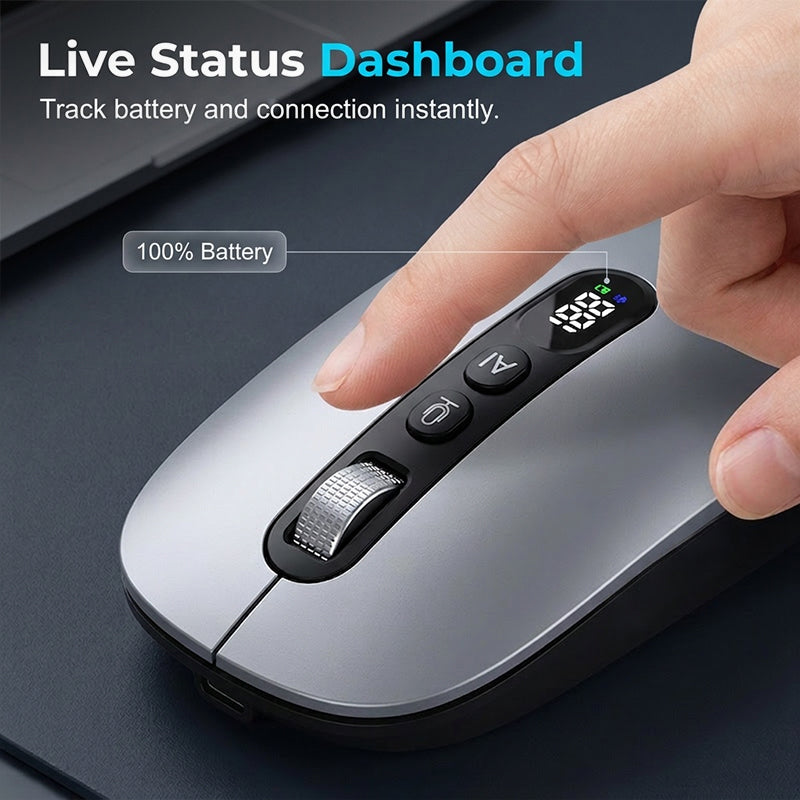 AI Smart Voice Wireless Mouse Real-Time Translation, Silent Click  Boosts Productivity For Work & Study! ⚡🖱️💬