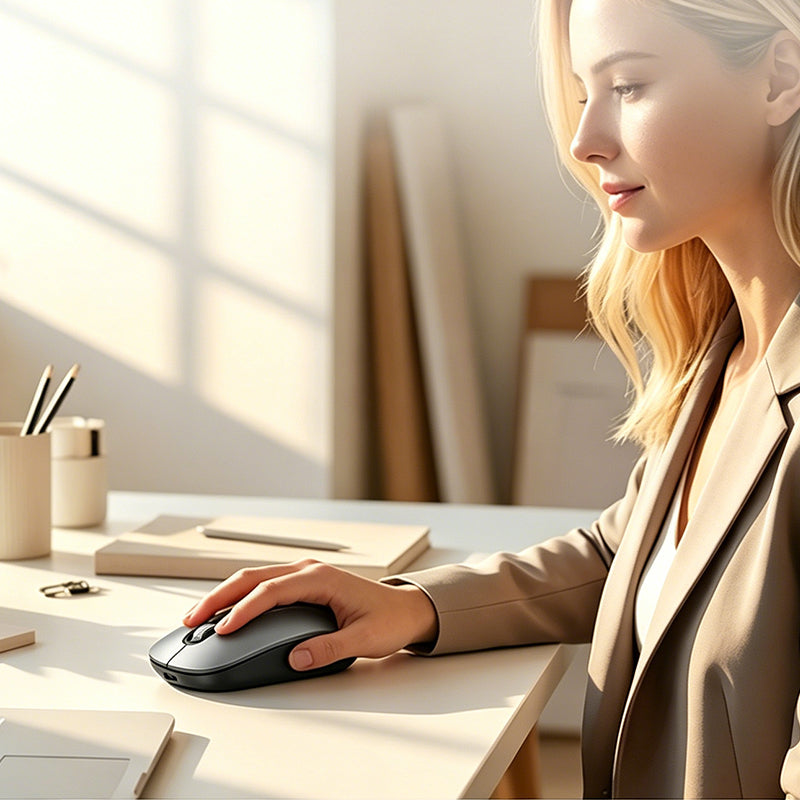AI Smart Voice Wireless Mouse Real-Time Translation, Silent Click  Boosts Productivity For Work & Study! ⚡🖱️💬