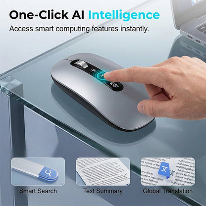 AI Smart Voice Wireless Mouse Real-Time Translation, Silent Click  Boosts Productivity For Work & Study! ⚡🖱️💬